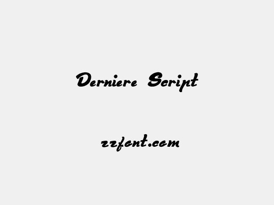 Derniere Script