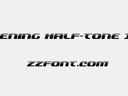 Quickening Half-Tone Italic