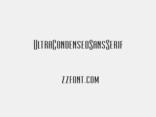 UltraCondensedSansSerif