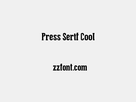 Press Serif Cool