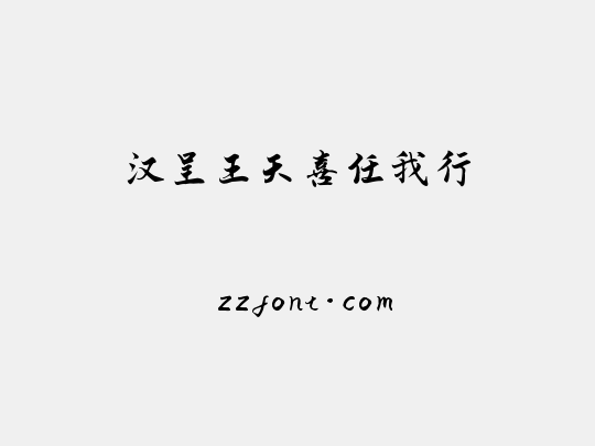 汉呈王天喜任我行