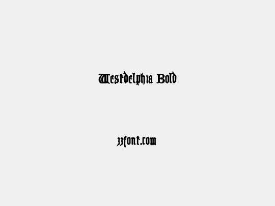 Westdelphia Bold