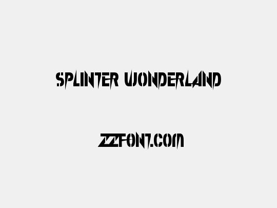 Splinter Wonderland