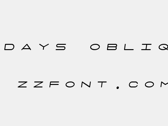 7 days oblique