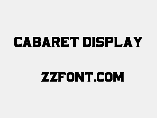 Cabaret Display