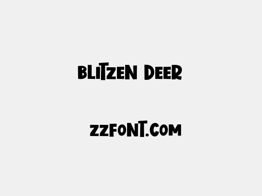 Blitzen Deer