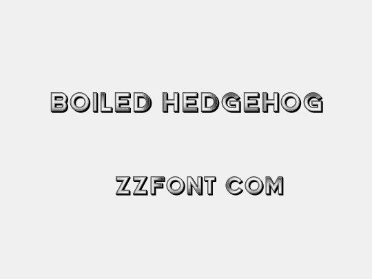 Boiled Hedgehog