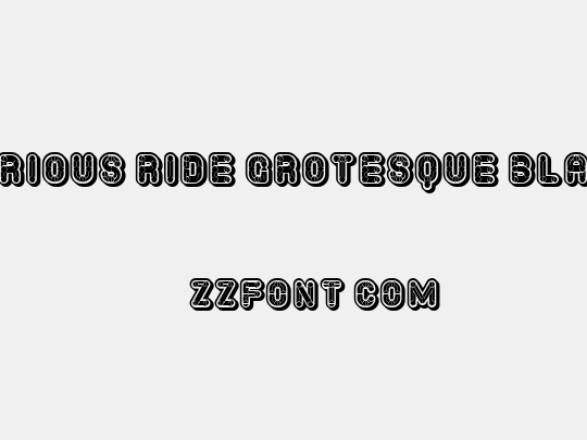 Furious Ride Grotesque Black