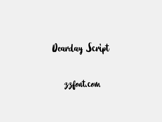 Dearday Script