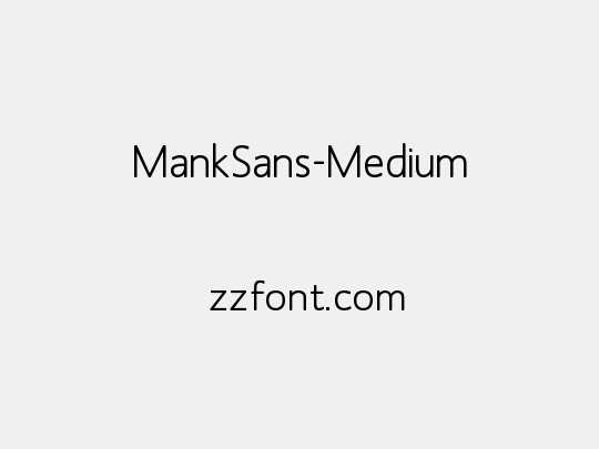 MankSans-Medium