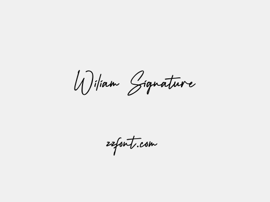 Wiliam Signature