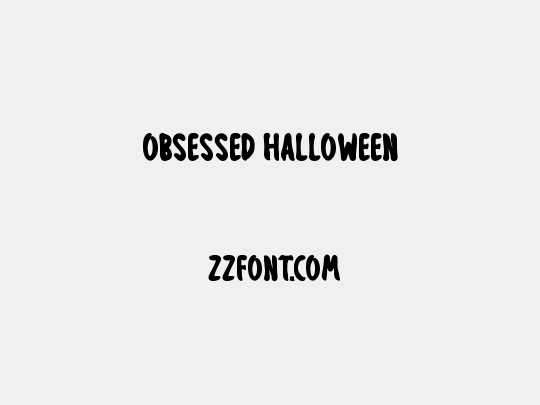 Obsessed Halloween