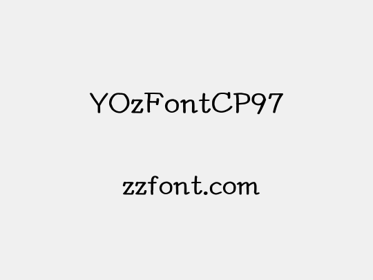 YOzFontCP97
