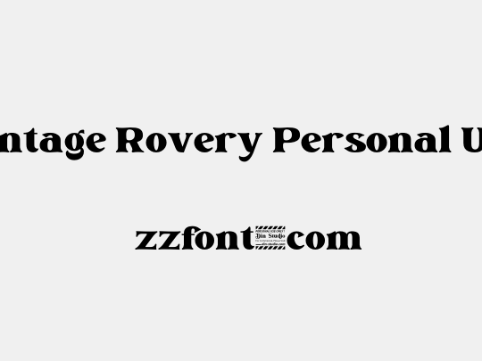 Vintage Rovery Personal Use