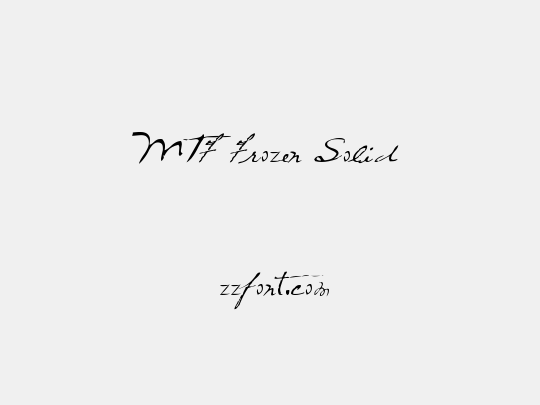 MTF Frozen Solid