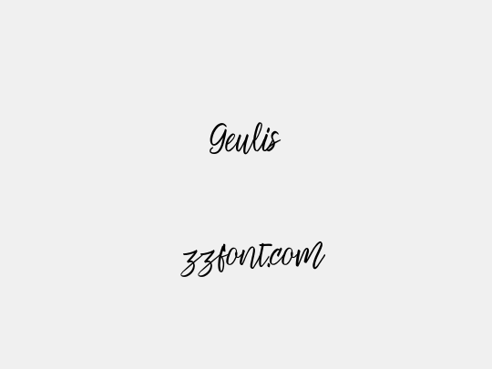 Geulis