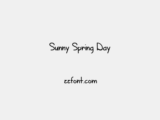 Sunny Spring Day