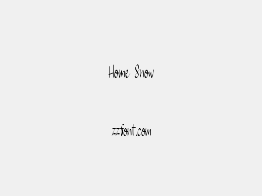 Home Snow