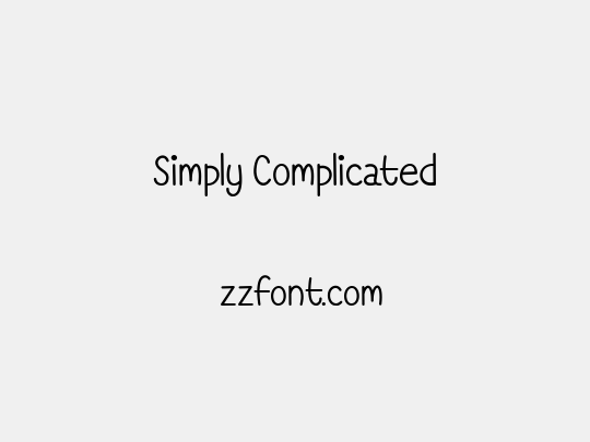 Simply Complicated