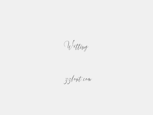 Wetting