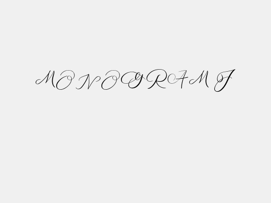 MONOGRAM J