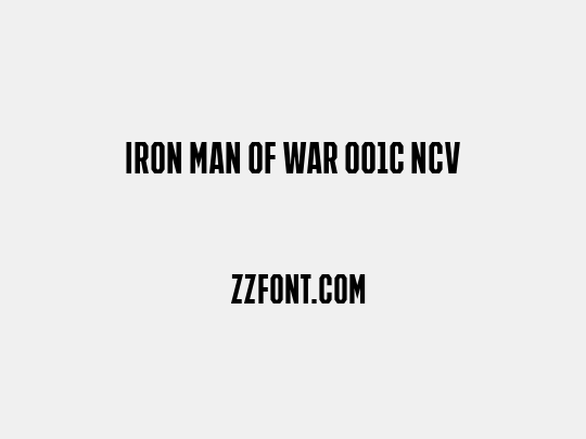 IRON MAN OF WAR 001C NCV