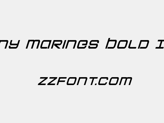 Colony Marines Bold Italic