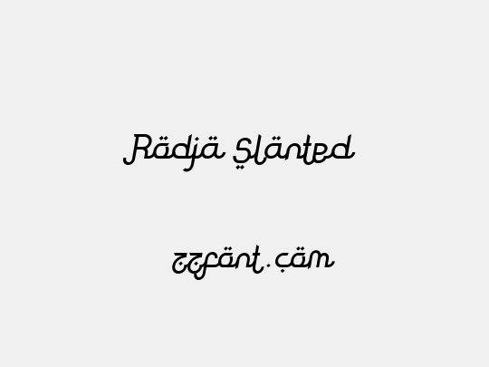 Rodja Slanted