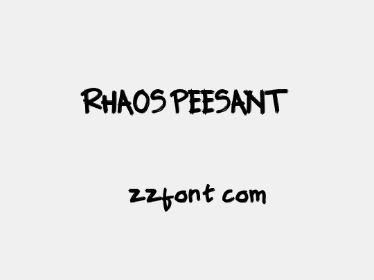 RHAOS PEESANT