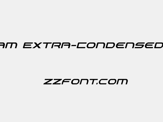 Antietam Extra-Condensed Italic
