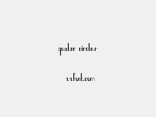 quater circles
