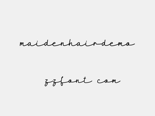 MaidenhairDEMO