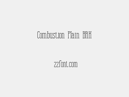 Combustion Plain BRK