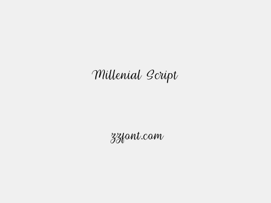 Millenial Script