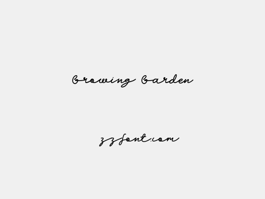 Growing Garden
