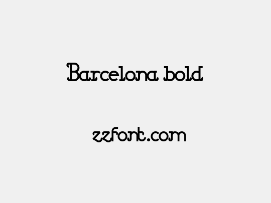 Barcelona bold