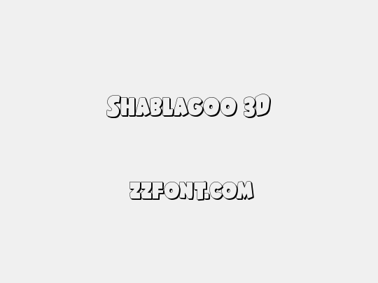 Shablagoo 3D