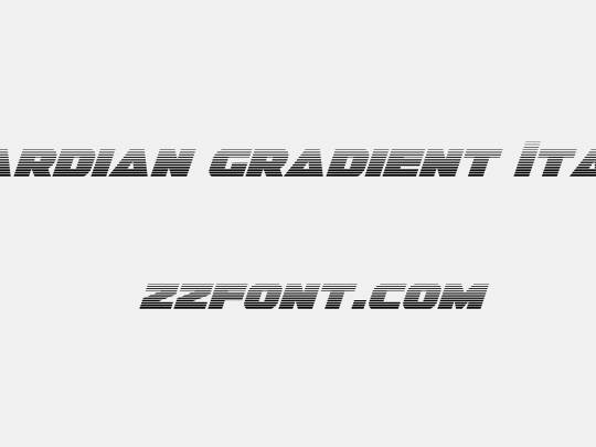 Guardian Gradient Italic