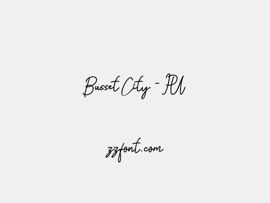 Busset City - PU