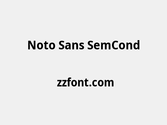 Noto Sans SemCond