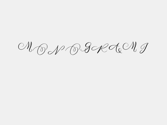 MONOGRAM I
