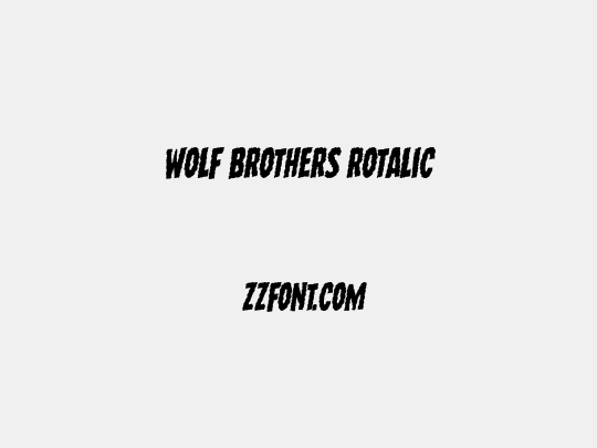 Wolf Brothers Rotalic