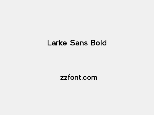Larke Sans Bold