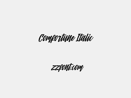 Comfortune Italic