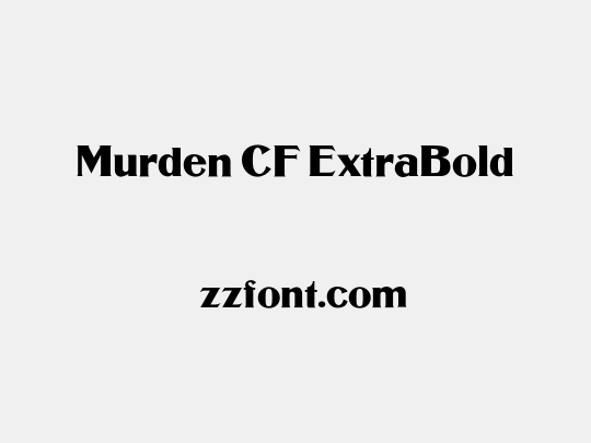 Murden CF ExtraBold
