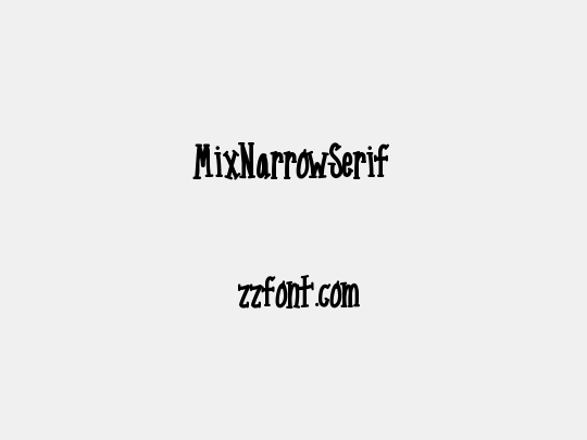 MixNarrowSerif