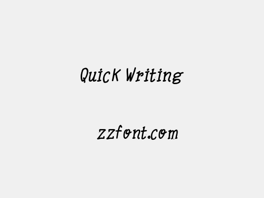 Quick Writing