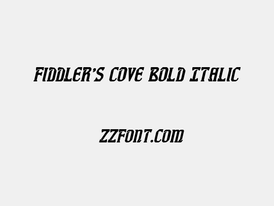 Fiddler's Cove Bold Italic