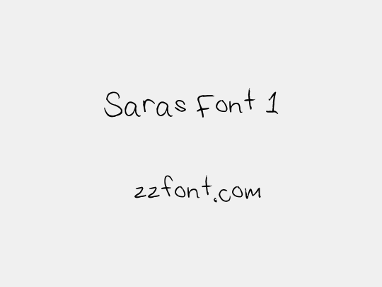 Saras Font 1