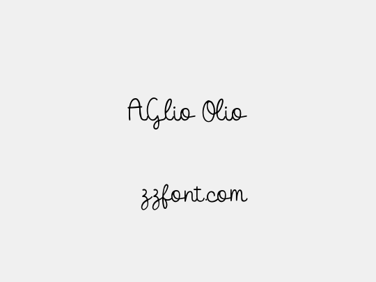 AGlio Olio
